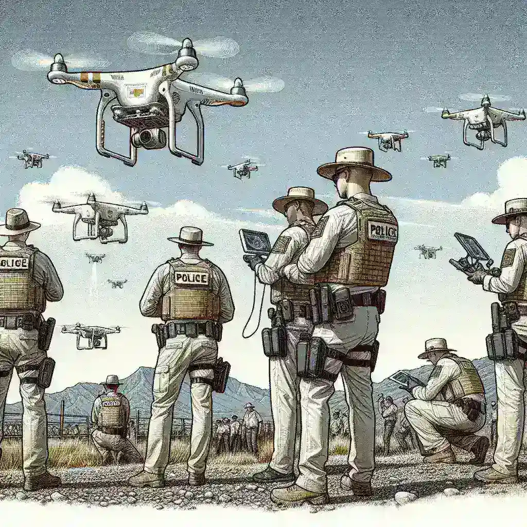 "Drone equipped with thermal camera used by La Guardia Civil for search and rescue operations, highlighting advanced technology in person detection."